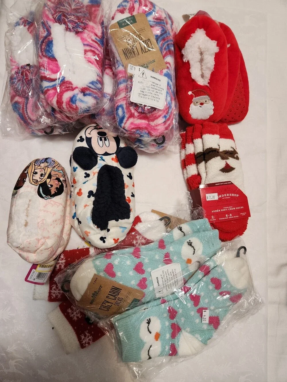✨️🥰NEW kids Lot Of 13 Cosy Cabin Socks Girls